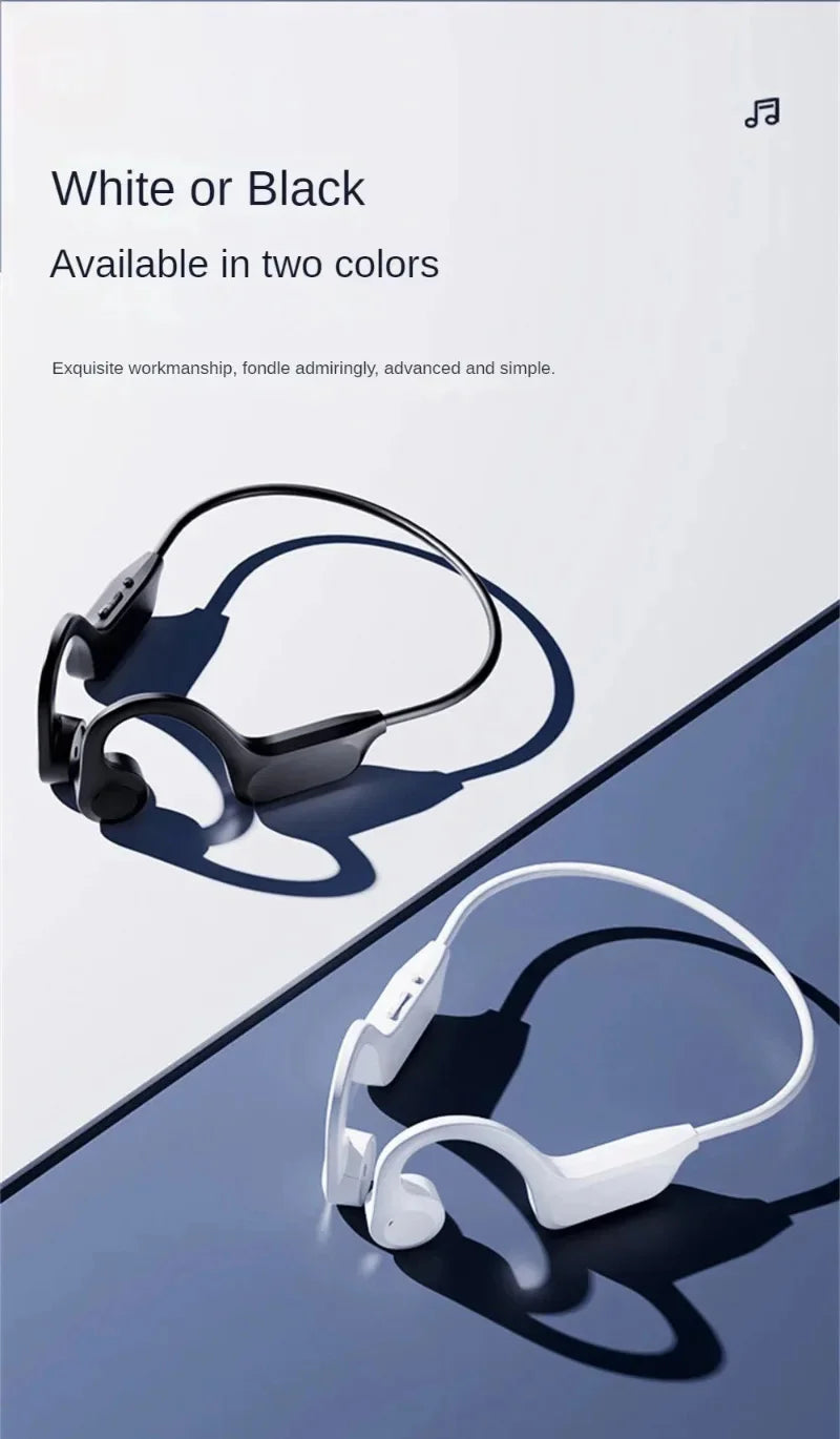 Lenovo Hot Real Bone Conduction Sport-Kopfhörer Kabelloser Kopfhörer Bluetooth-kompatibles Headset Freisprechfunktion mit Mikrofon zum Laufen