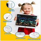 13/16 Zoll LCD Zeichentablett Schreibtafel Farbe Doodle Zähltafel Pädagogisches Spielzeug für 3-12 Jahre Kinder Geschenke