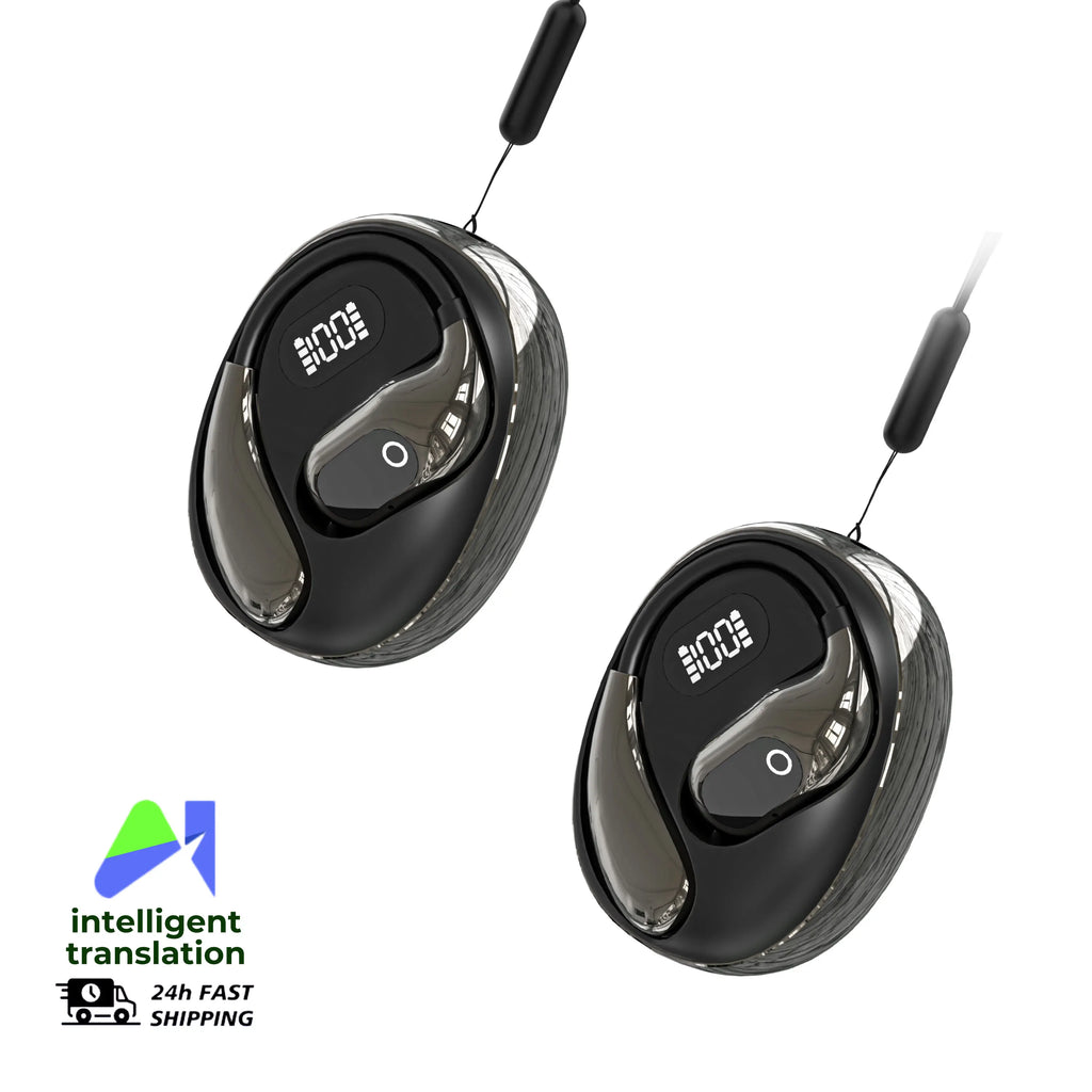 Echtzeit-Übersetzungs-Kopfhörer 144 Sprachen Übersetzer Kopfhörer Kabellose Bluetooth 5.4 Headsets für Business, Büro, Reisen