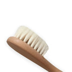 2 St./Set Neugeborenen Haarbürste Kamm Natürliche Wolle Holzbürste Baby-Set Reines Naturmaterial Für die Gesundheit Ihres Babys