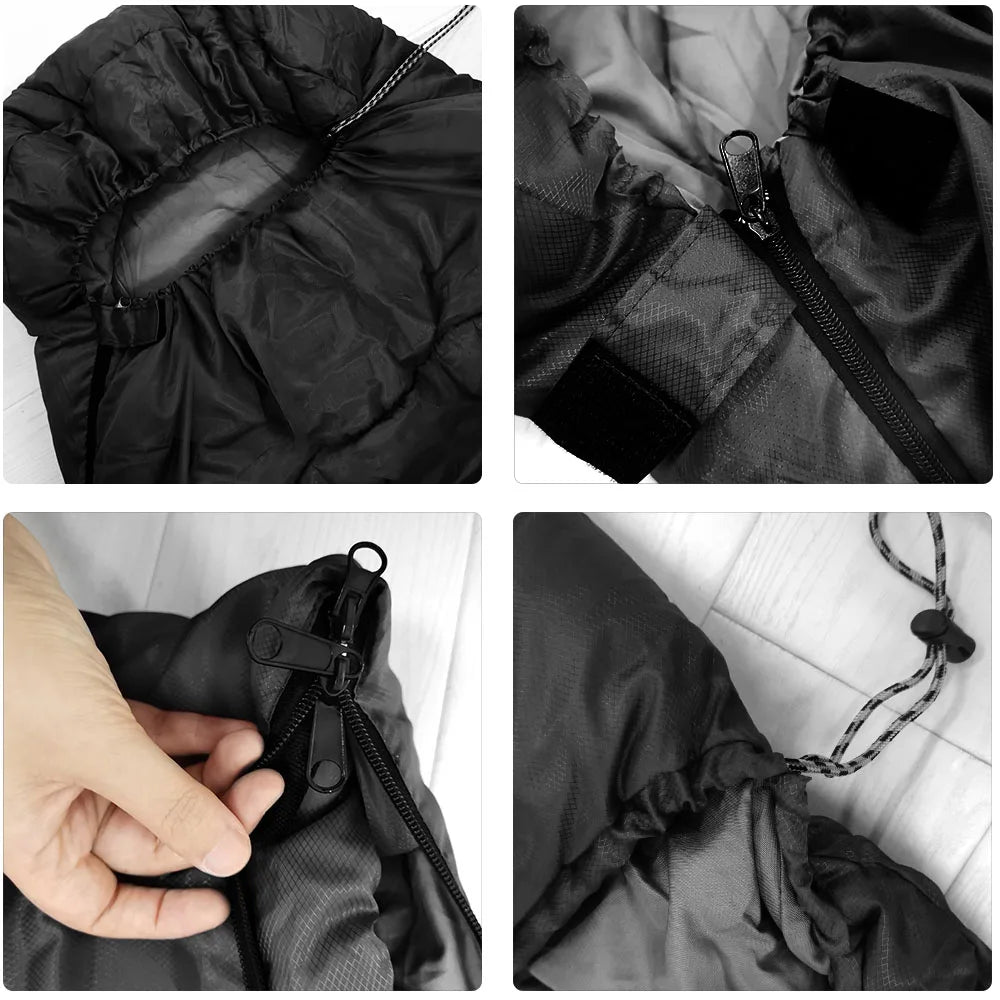 Camping-Schlafsack Leicht 4 Jahreszeiten Warm Deckenform Rucksack Outdoor Mumie Baumwolle Winter-Schlafsack