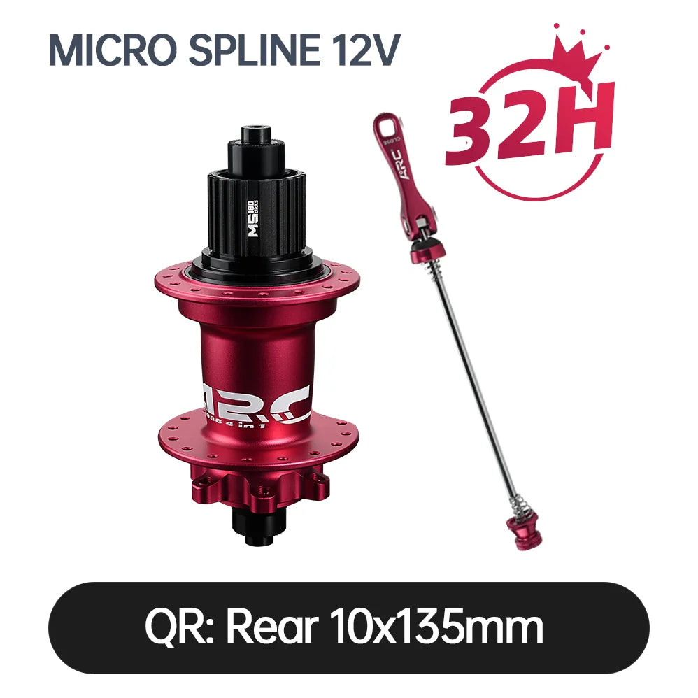 ARC MT088 MTB Nabe 6 Sperrklinken 180 Klicks Abgedichtete Lager Nabe Vorne 9x100 15x100 Hinten 10x135 12x142 Fahrrad Cube 8 9 10 11 12-fach