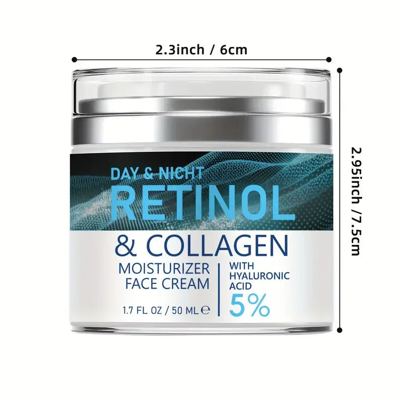 ENVISHA Retinol-Kollagen-Creme Gesichtspflege Anti-Aging-Falten Tiefenhydratation Feuchtigkeitsspendende Hautgesundheit Aufhellende Exfoliation