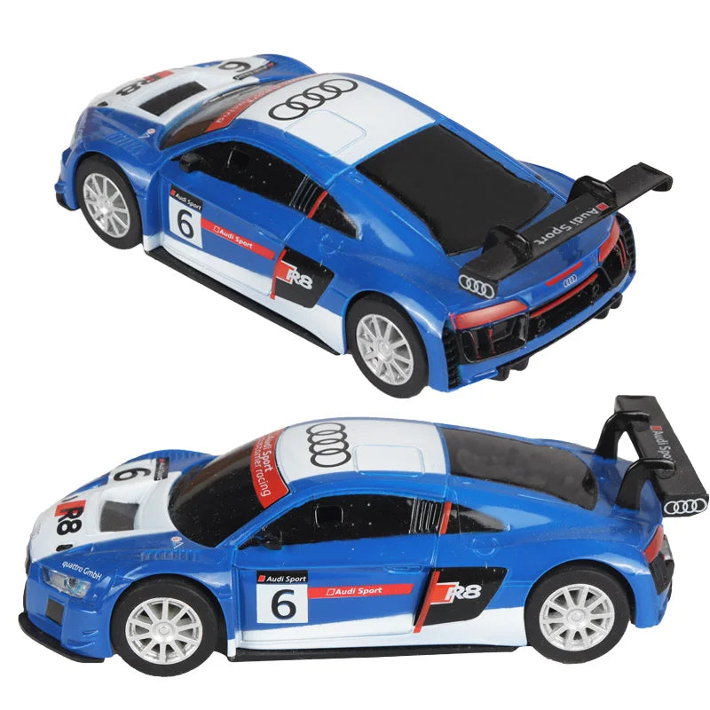 Analog Slot Car Rennen R8 Polizei 1 43 Set Elektrisches Auto Geschenk Kinder für Scalextric Compact Go Ninco Scx Cars Spielzeug