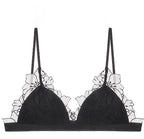 BANERDANNI Pure Desire Victoria Französische Spitzenbestickte Dessous Frauen dünne Cups Triangel-BH Set Bequem ohne Bügel