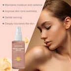 Kräuter-Selbstbräunungs-Essenz-Spray, bräunungsloses Bräunen, Verbesserung des Haut-Melanins, flüssiger Bronzer, natürlicher Bräuner für Körper und Gesicht, nährend