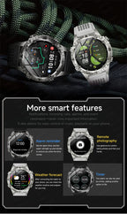 GPS Smart Watch for Men 2G ROM GPS Offline Maps Waterproof Swim Hiking Fitness Tracker Sleep SpO2 Rugged Durable Smartwatch GPS