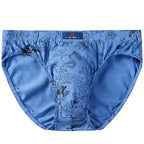 100% Baumwolle Herren-Slips Übergröße Bedruckte Slips Unterwäsche Lockere Dessous Feuchtigkeitsabsorbierend Atmungsaktive Unterhosen