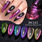 10/12PCS/SET Katze Magnetisches Gel Nagellack Set 9D Reflektierendes Glitzer Gel Halbpermanentes UV Gel Soak Off Funkelndes Nagelkunst Kits