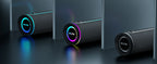 MLOVE E80 Tragbarer Bluetooth-Lautsprecher – Leistungsstarker Dual-Sound, farbenfrohe RGB-Beleuchtung, vollständig wasserdicht (IPX7), TWS-fähig