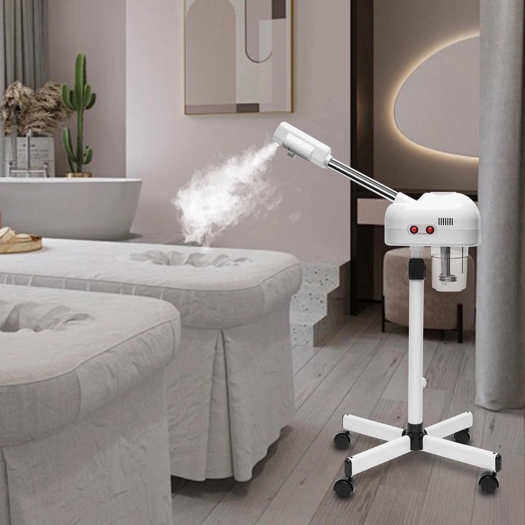 750ML Professioneller Gesichtsbedampfer, 800W Einstellbares Hautpflegegerät, Dampfgerät für Salon, Schönheit und Spa