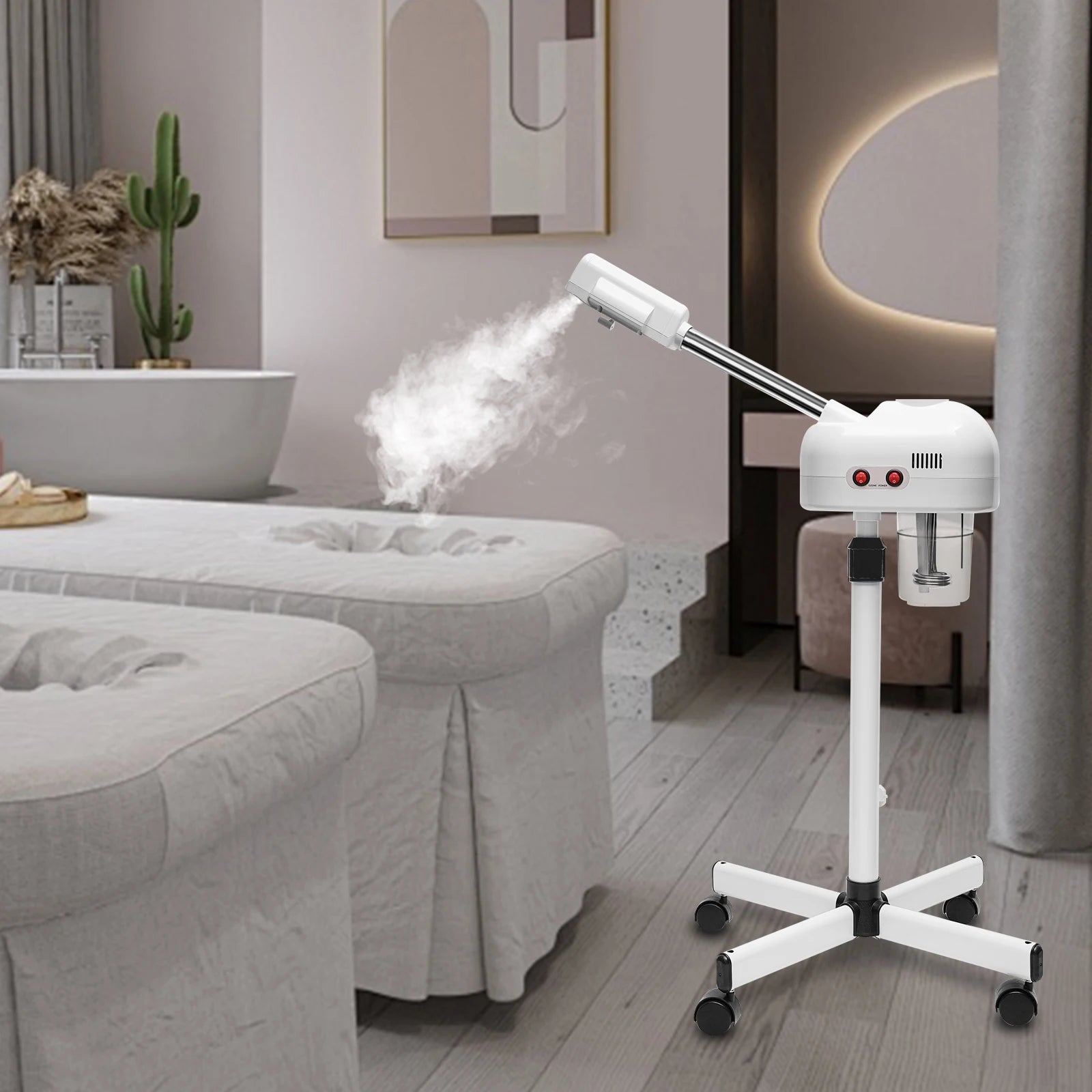 750ML Professioneller Gesichtsbedampfer, 800W Einstellbares Hautpflegegerät, Dampfgerät für Salon, Schönheit und Spa