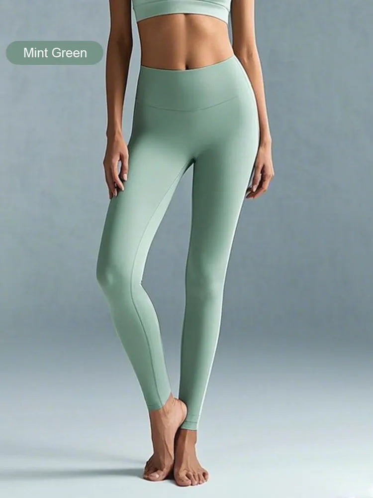 Sommerschlussverkauf High-Waist Yoga-Hose – 4-Wege-Stretch schnelltrocknende Leggings für Laufen Radfahren Fitnessstudio-Training