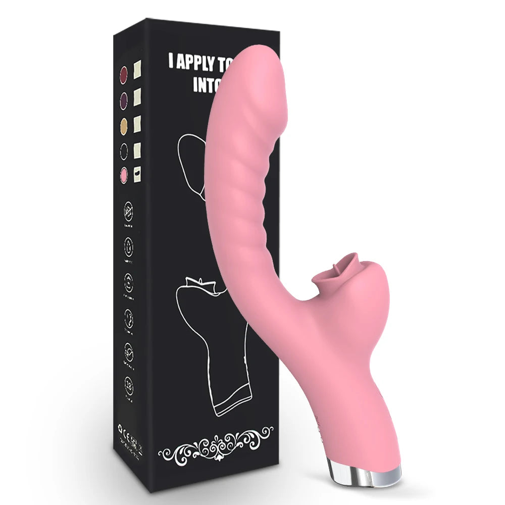 Klitoris Zungenlecken Frauen Vibrator Dildo G-Punkt Klitoralstimulator Vibro Masturbator Sexspielzeug für Erwachsene