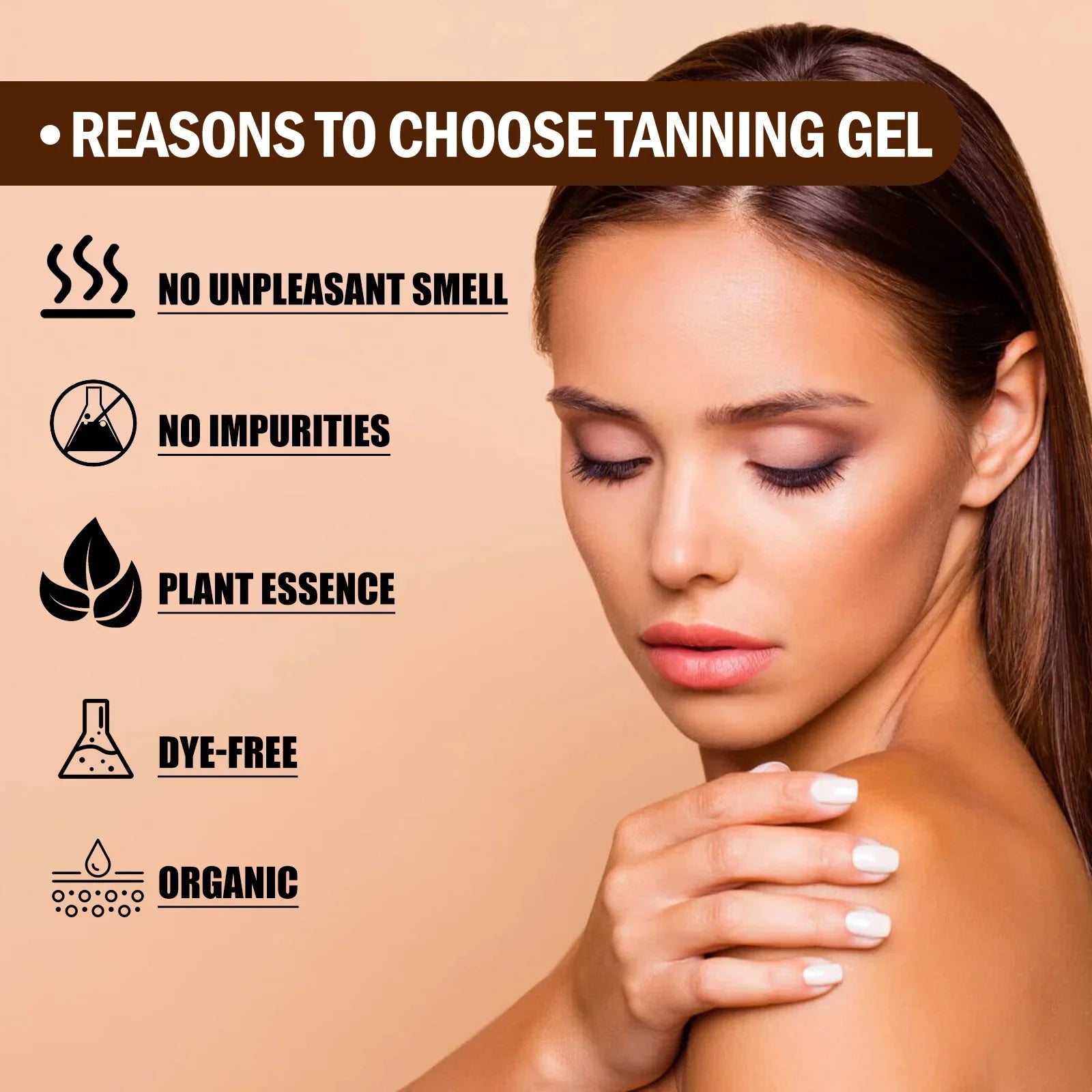 Körperselbstbräunungscreme Strand Solarium Outdoor-Sonnenschutz Schneller Bräuner Gesichtsbronzer Bräunungsbeschleuniger-Creme