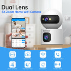 Lenovo Dual-Lens HD IP Überwachungskamera 8MP WLAN-Kamera für den Innenbereich Automatische Verfolgung Farb-Nachtsicht-CCTV Audio-Video-Überwachungskamera