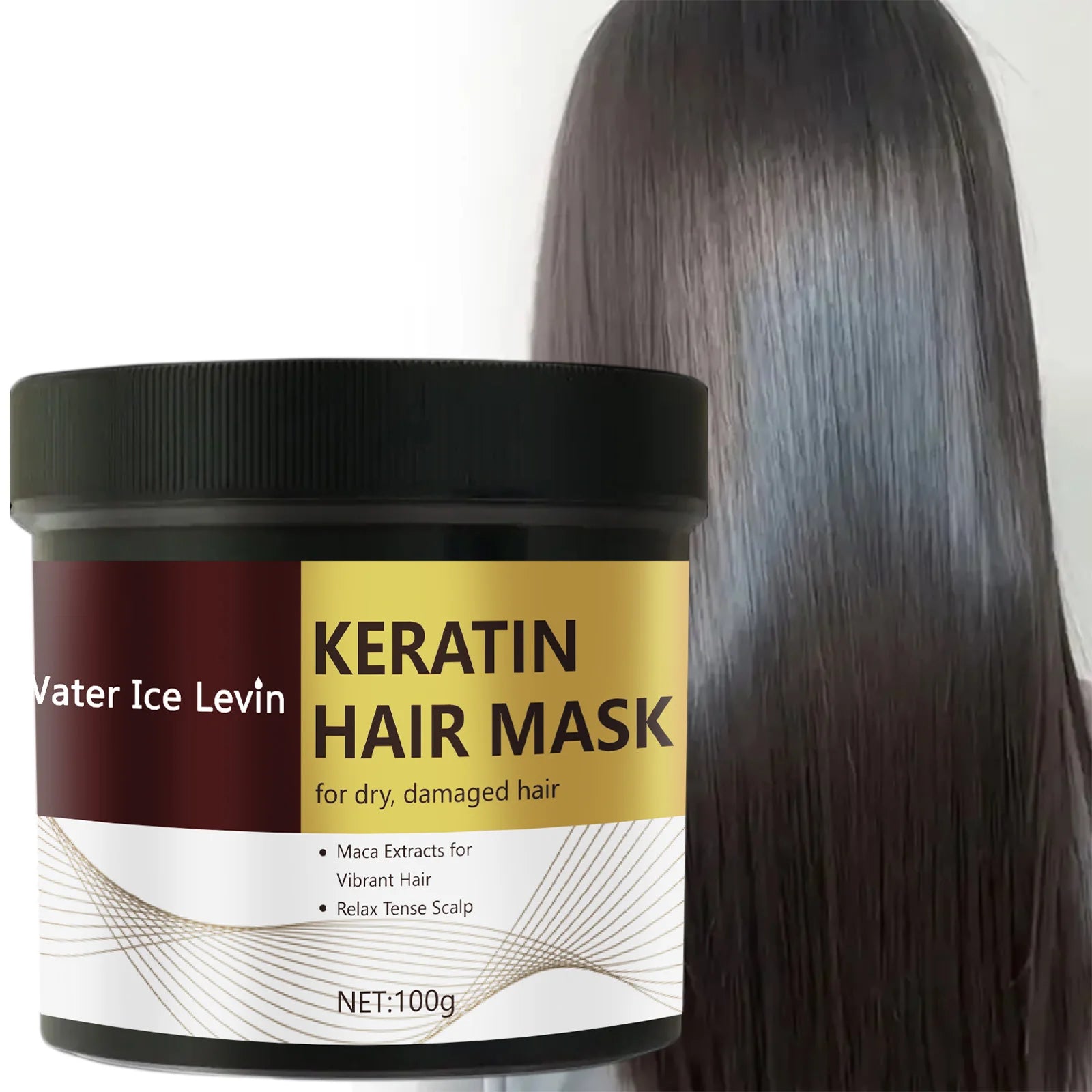 Magische Keratin-Haarmaske 5 Sekunden schnelle Reparatur geschädigtes krauses Haar weich glänzend glättend tief feuchtigkeitsspendende Haarpflege Hauptbild