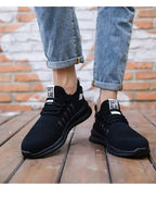 Arbeitssicherheitsschuhe Sommer Atmungsaktiv Herren Air Cushion Arbeitsschutzschuhe Anti-Durchstich Arbeitsschuhe Herren Stahlkappenschuhe