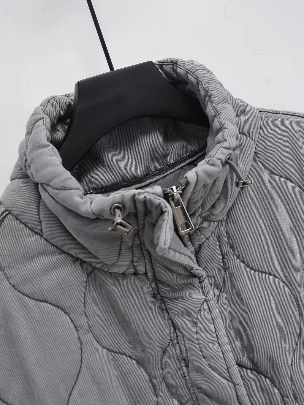 Herbst Winter Damen Stehkragen Leichte Ärmellose Baumwollweste Damen Taschendekoration Tanktop
