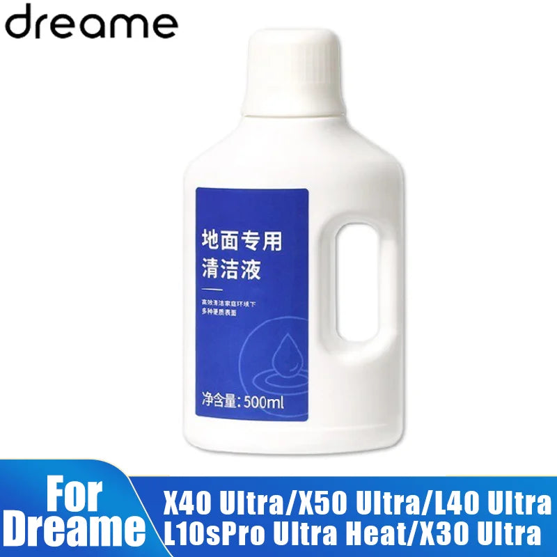 Reinigungsflüssigkeit für Dreame X40 Ultra/X50 Ultra/L40 Ultra/L10sPro Ultra Heat Staubsauger, 500ml Reiniger Ersatz