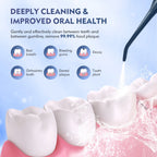 Sejoy Tragbarer elektrischer Munddusche Wasserflosser 6 Düsen 3 Modi Wiederaufladbarer Smart Dental Water Jet Zahnreiniger