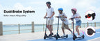 RCB R15 Elektroroller für Kinder 8-16 Jahre, 8 kg, faltbar, doppeltes Bremssystem, maximale Reichweite 16 km