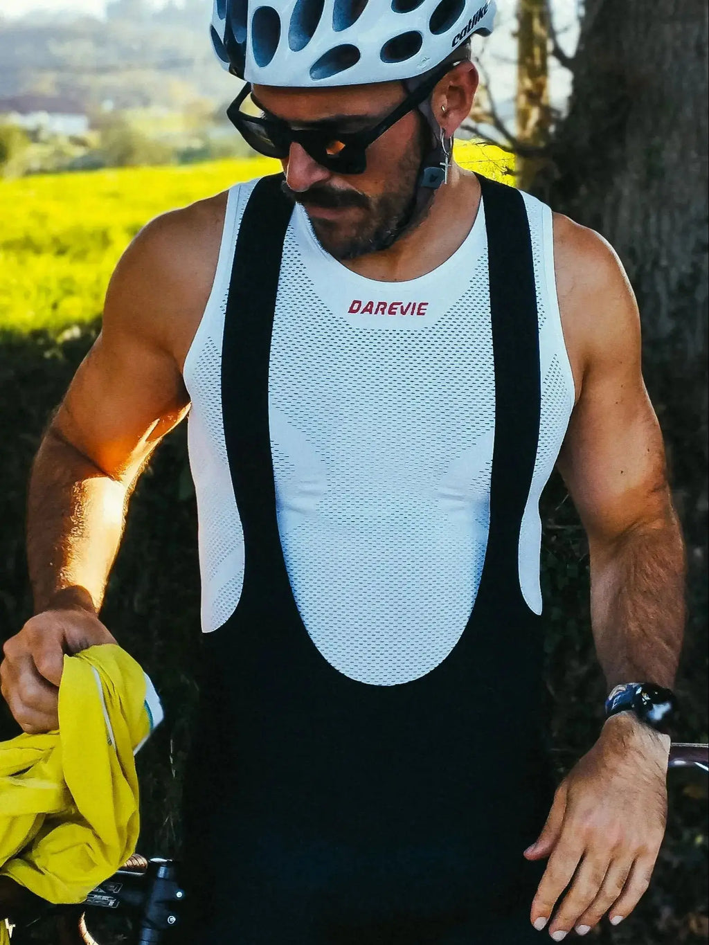 DAREVIE Radsport First Layer Herren Kompressions-Nahtlos Damen Fahrrad Radsport Inneres Sport First Layer Unterhemd Bike Base Layer