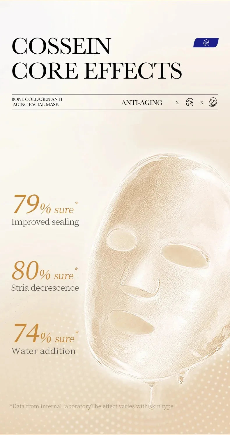 5/10/20/30 Stück SADOER Kollagen Gesichtsmaske Straffende Feuchtigkeitsspendende Reparatur Aufhellende Hautpflege Gesichts-Tuchmaske Gesichtsmasken Hautpflege
