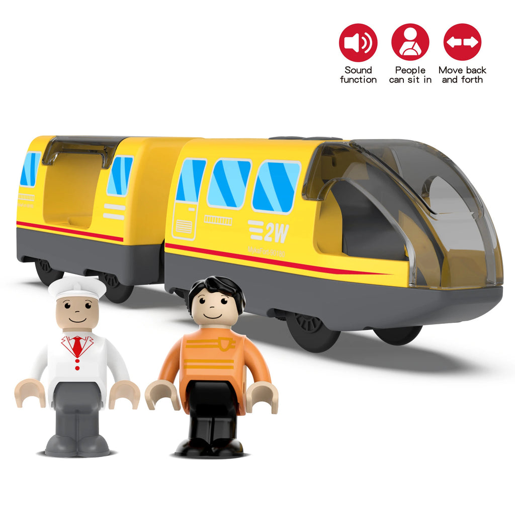 Kinder elektrische Eisenbahn Lokomotive Magnetischer Zug Waggon Diecast Slot Spielzeug Passend für Holzeisenbahn Gleis Spielzeug für Kinder Geschenk
