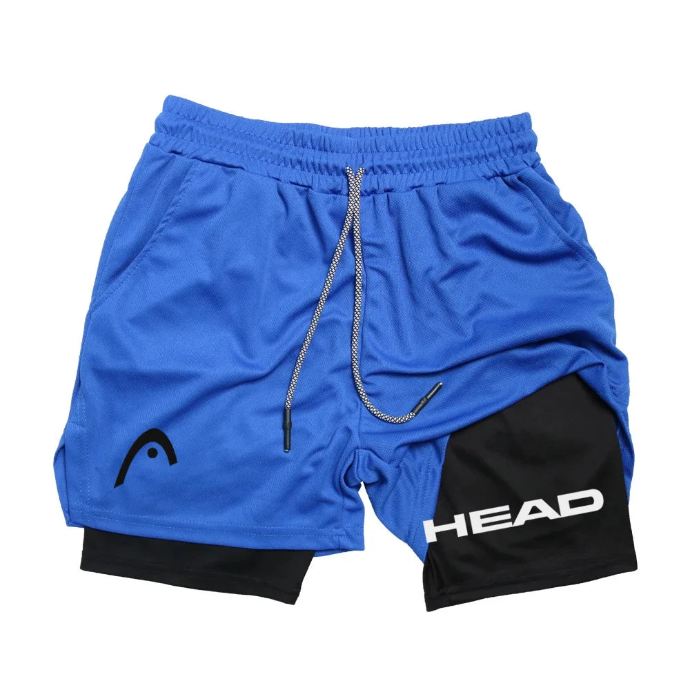 Anime Berserk Herren-Laufshorts Fitnessstudio Training 2-in-1 Sport Schnelltrocknend Workout Jogging Doppelschicht Sommer