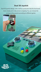 Retro Handheld-Spielkonsole 3,5 Zoll IPS-Bildschirm Dual 3D Joystick 11 Simulatoren GBA Videospiel-Player 10000+ Spiele als Geschenk für Kinder
