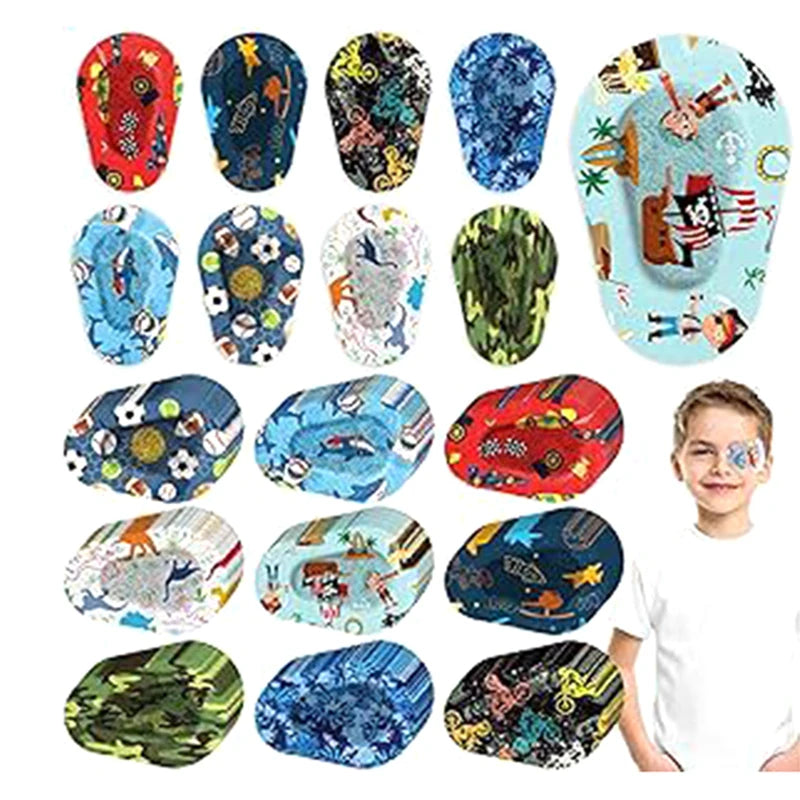 5 Stück Augenschutz für Kinder Mädchen Jungen Sehhilfe Heiß Neu Amblyopie Augenklappe Selbstklebende Augenpflaster Medizinische Sterile Augenpads Hauptbild