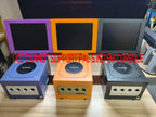 8-Zoll Gamecube 3D-Druck Retro Arcade Spielkonsole Tragbares Display Mini-Monitor mit Stereo für Gamecube NGC NTSC