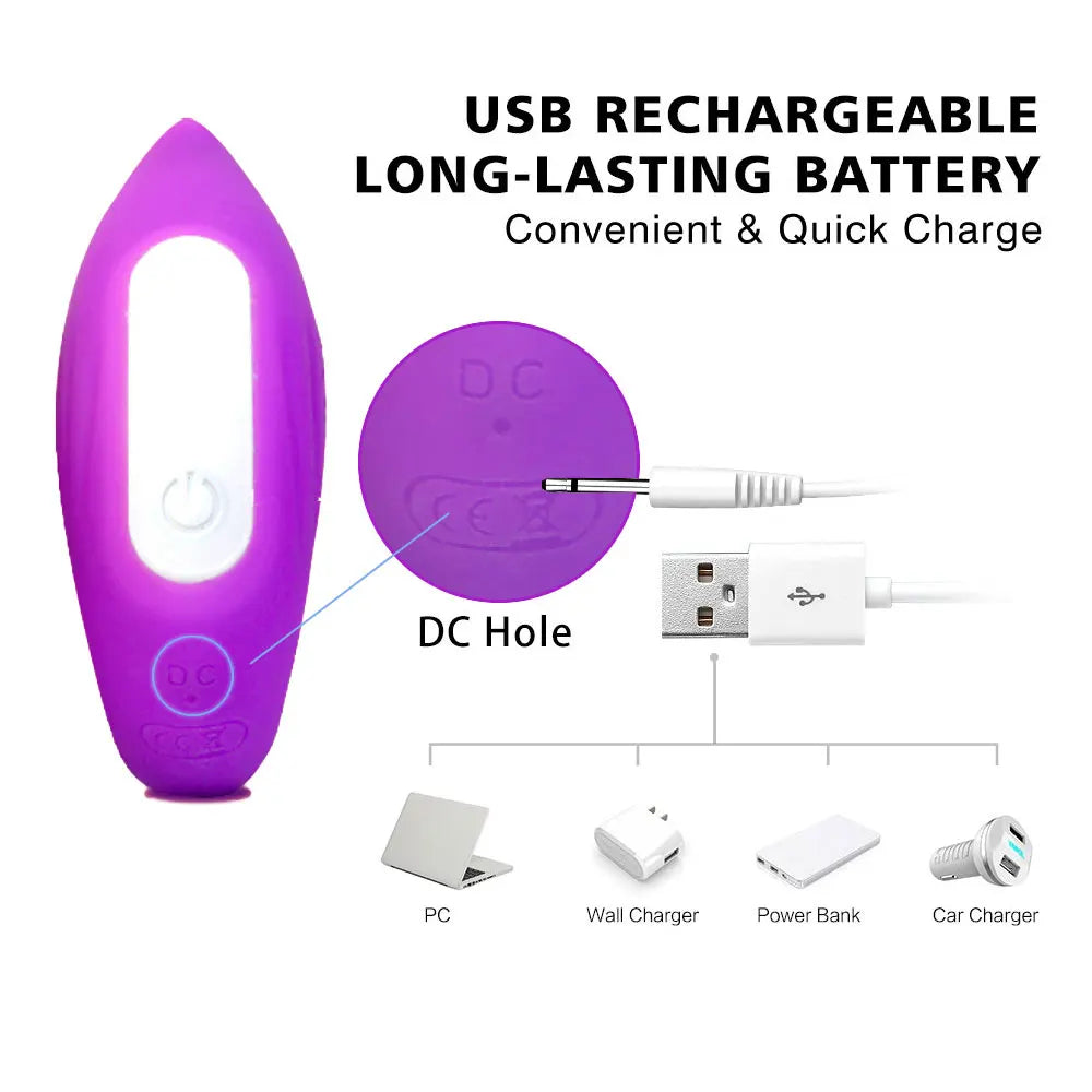 Leistungsstarker kabelloser ferngesteuerter Vibrator tragbarer U-förmiger Dildo-Massager Dual-Kitzler-Stimulation Paar-Sexspielzeug für Frauen