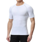 Grafische Kompressionsshirts für Herren, athletisch, schnell trocknend, Rash Guard, dehnbar, Baselayer, Unterhemden, Fitnessstudio, Workout, Lauf-T-Shirt-Oberteile