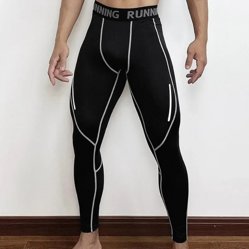 Herren Eng Anliegende Kompressionshose Schnell Trocknende Sportbekleidung Lauftights Herren Leggings Fitness Training Sexy Sport Gym Leggings Hauptbild