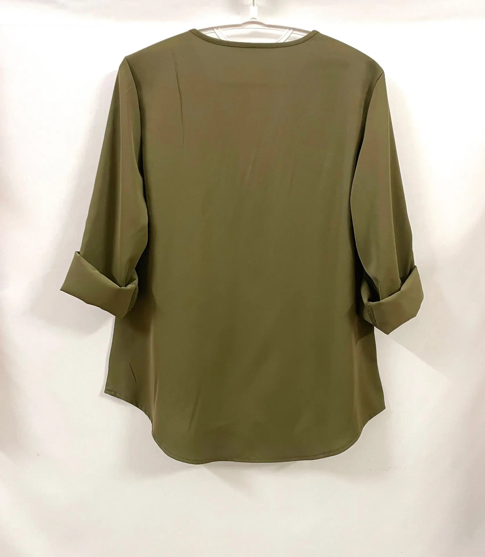 2024 Qualität Heißer Verkauf Plus Size Tiefer V-Ausschnitt Damenbluse Chiffon Coole lockere Hemd Mode Freizeit Damen Tops Sexy Reißverschluss Pullover