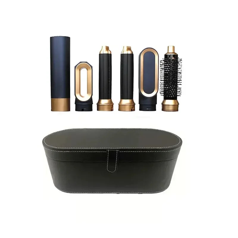 5-in-1 Warmluftbürste Heißluftkamm-Set Professioneller Lockenstab Haarglätter Styling-Tool für professionelle Haartrockner