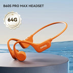 Sanag B60S Knochenschall-Kopfhörer IPX8 Schwimmen Bluetooth Kopfhörer Kabelloses Headset 32GB/64GB MP3 mit Mikrofon Ohrhörer