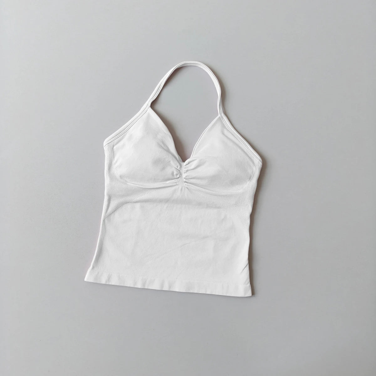 Langes Trägertop Yoga Weste Damen Rückenloses Tank Top Sport Fitness BHs Laufendes Workout Gym Neckholder