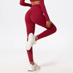 Neue Sommer High Waist Sport Leggings Damen Stretch Gymnastikhose Damen Lauf-Workout-Leggings Weibliche weiche Strumpfhose Push Up Yoga Hose