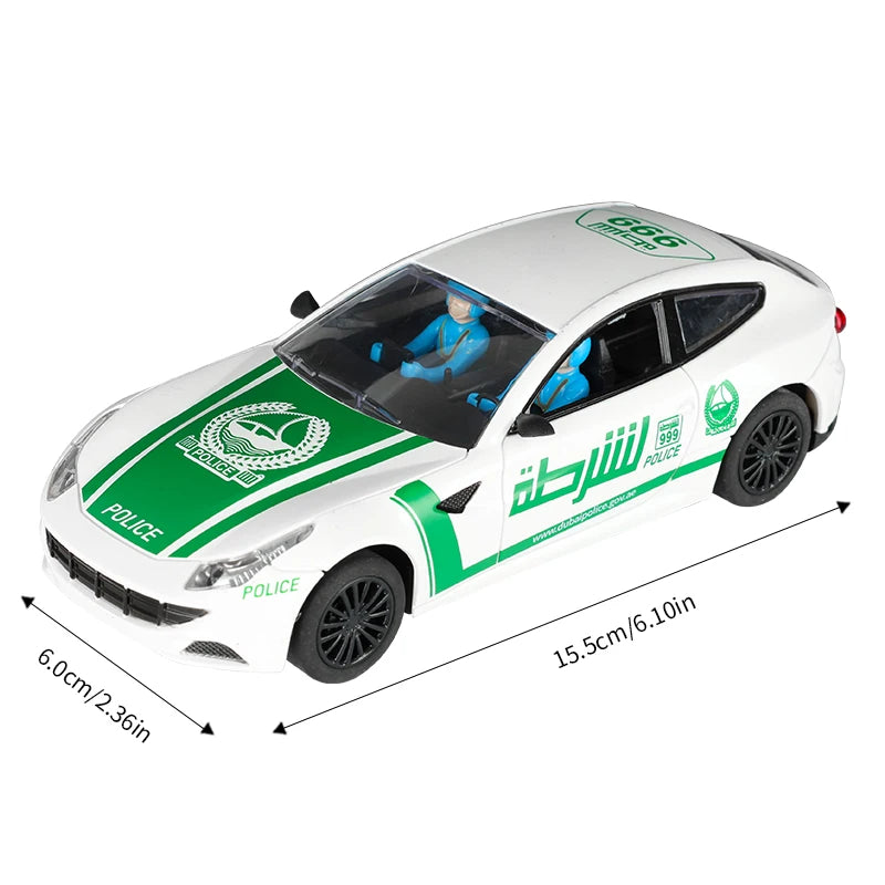 Analoge Slot-Car 1:32 Maßstab Renn-Polizei Spielzeug für Kinder Elektrische Rennstrecke