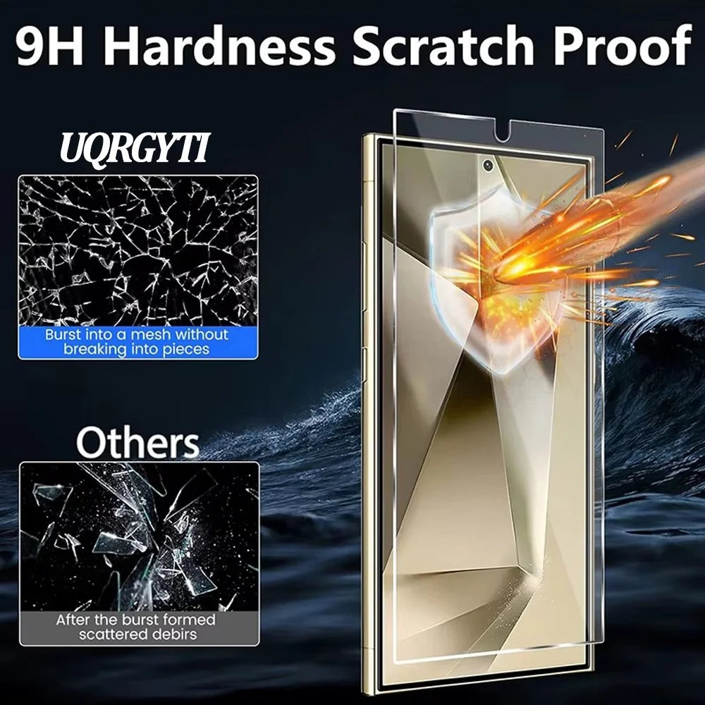 S26 S25 Ultra Schutzglas für Samsung Galaxy S25 S24 Ultra Displayschutzfolie A17 A27 A37 A57 A56 A36 A26 A55 A54 A53 A15 A16 A35 Glas S21 S22 S23 Plus Pelicula Cristal Templado S24 FE Telefon Frontfolie Zweitbild