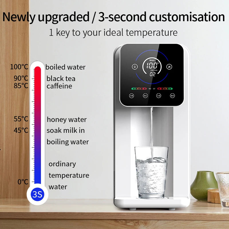 Desktop RO Wasserstoffreiches Wasserfiltersystem Haushalt Instant Heißwasserfilter Direkttrinkwasserbrunnen Kommerziell
