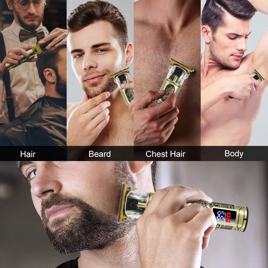SEJOY SEJOY Professionelle Präzisionshaarschneidemaschine für Herren USB-C-Schnellladung Bart-/Körper-/Haartrimmer | Präzisions-Elektrorasierer