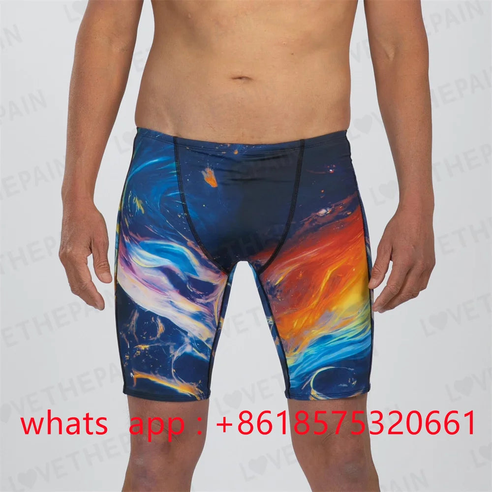Zootekoi Herren Badehose Trainings-Badeshorts Strand-Badehose Schwimmhose Jammer Sommer Sport Surfhose Shorts 2024