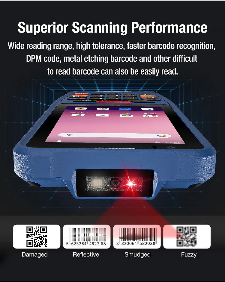 IP67 4 Zoll wasserdichter robuster Industrie-PDA Handheld Android PDA Tragbares Datenterminal NFC Datensammler für Inventur