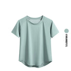 DRUR Yoga Tops Sportswear Woman Gym Shirts Breathable Quick Dry Short Sleeve Workout T Shirt Jogger Running T Shirt Yogawear New