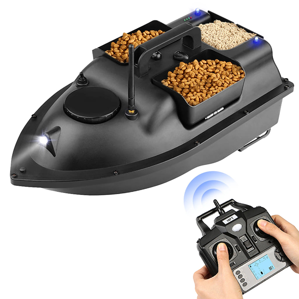 Modernes GPS-Futterboot mit 3 Köderbehältern, 12000mAh kabelloses Futterboot mit automatischer Rückkehrfunktion, verschiedene Stile