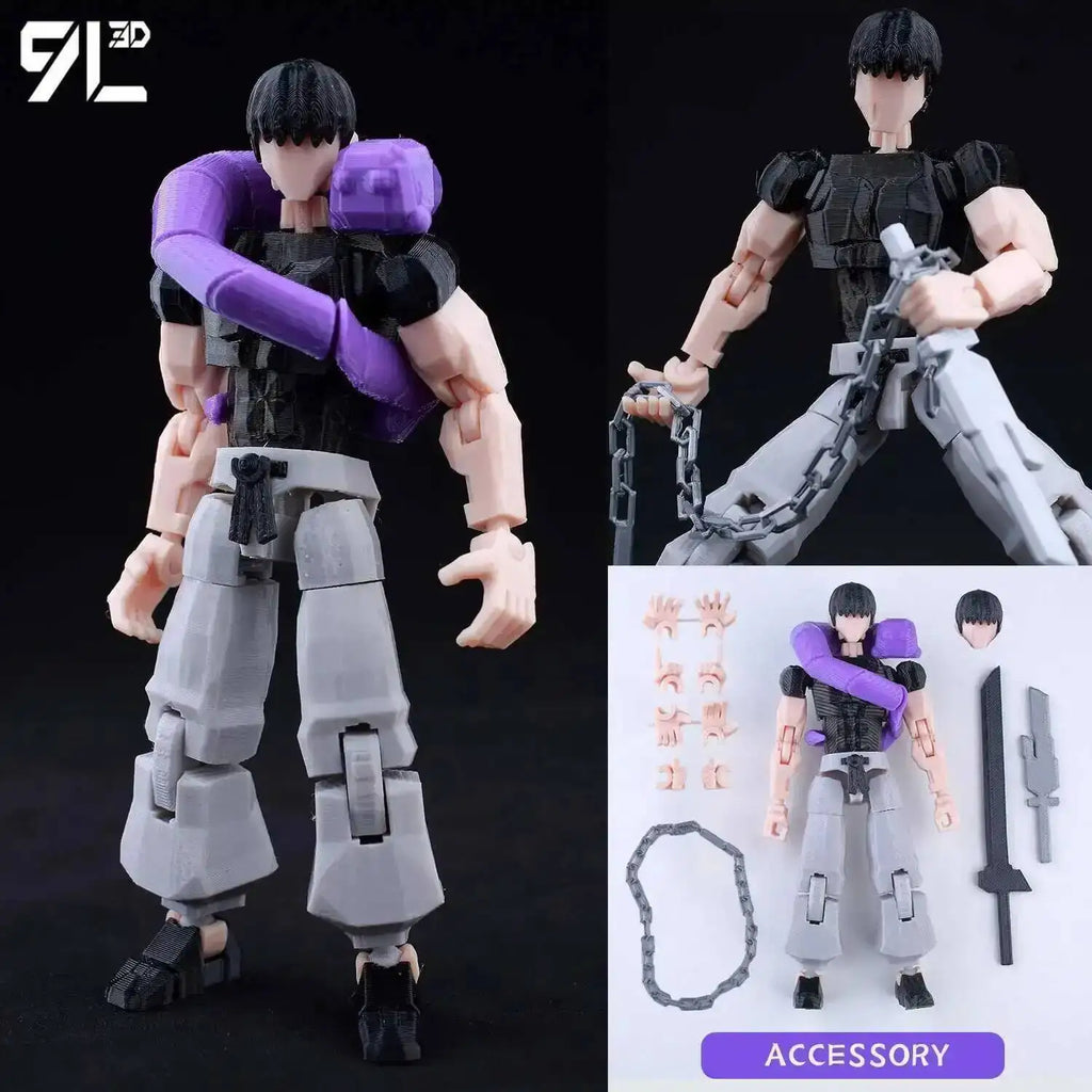 9L3D Lucky13 Gojo Sukuna Jujutsu Fushiguro Toji Gojo Satoru Actionfigur Dummy13 T13 Mehrgelenkige Sammlerstücke Titan13